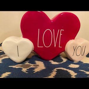 Rae Dunn Valentine’s Hearts I Love You